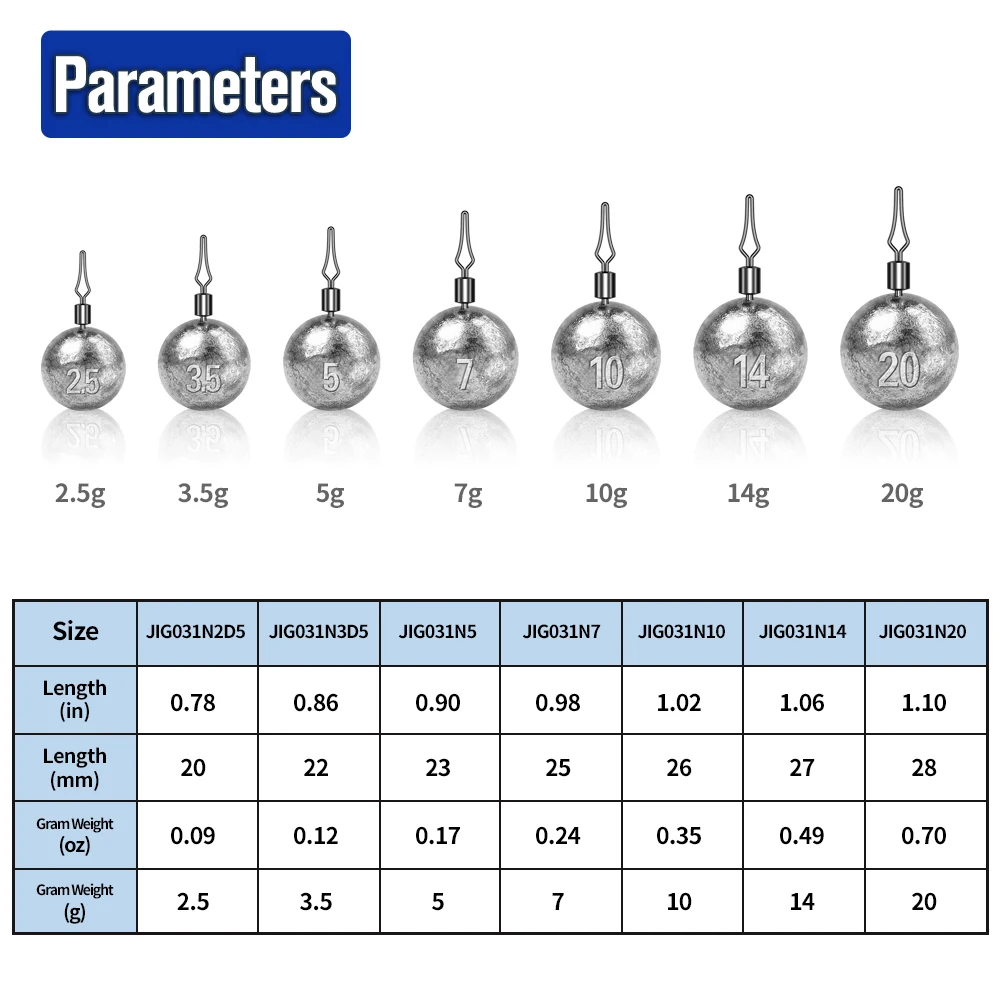 PROBEROS 50 шт. 2,5-20 г кругл – обзор и цена Fishing Equipment Stores